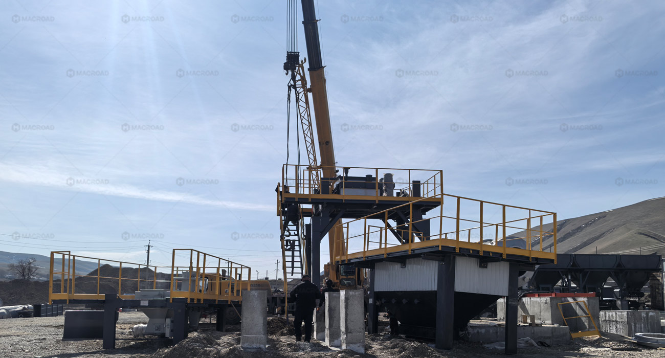 ALQ100 Stationary Batch mix asphalt mixing plant installed in Kyrgyzstan.jpg